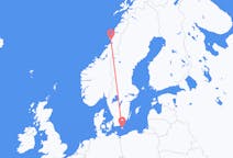 Flights from Brønnøysund, Norway to Bornholm, Denmark