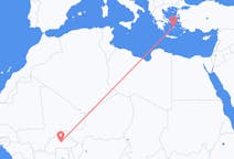 出发地 布基纳法索出发地 瓦加杜古目的地 希腊纳克索斯的航班