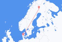 Flights from Billund, Denmark to Pajala, Sweden
