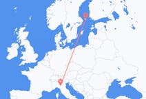 Flyrejser fra Mariehamn, Åland til Reggio Emilia, Italien