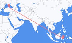 Flights from Kendari, Indonesia to Sinop, Turkey