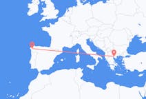 Flyrejser fra Thessaloniki til Santiago de Compostela