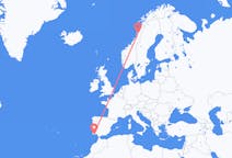 Vols depuis la ville de Faro vers la ville de Mosjøen