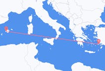 Flights from Kos, Greece to Palma de Mallorca, Spain