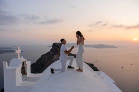 Surprise Proposal Photoshoot in Santorini 