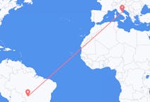 Flyreiser fra Cuiabá, Brasil til Pescara, Italia
