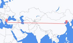 Flyreiser fra Yantai, Kina til Mytilene, Hellas