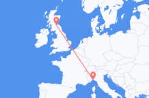Flights from Genoa to Edinburgh