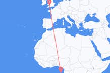 Flyreiser fra São Tomé, til Cardiff