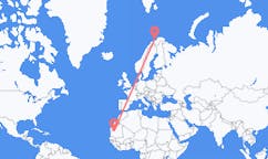 Flyreiser fra Atar, Mauritania til Hasvik, Norge