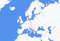 เที่ยวบินจาก Kristiansund ถึงเคฟาลลิเนีย