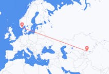 Flights from Bishkek to Kristiansand