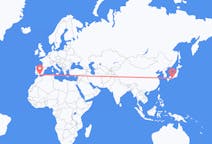 Flyg från Shirahama, Japan till Malaga, Spanien