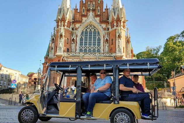 Krakow: Gamlebyen, jødiske Kazimierz og Ghetto Sightseeing med elektrisk golfvogn