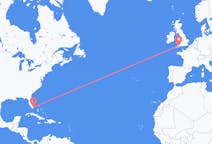 Flights from Miami, the United States to Exeter, England