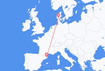 Flyrejser fra Girona, Spanien til Billund, Danmark