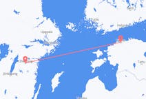 Vluchten van Tallinn, Estland naar Linköping, Zweden