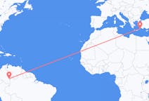 Flyg från Mitú, Colombia till Rhodes, England, Grekland