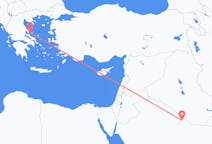 Flights from Rafha, Saudi Arabia to Skiathos, Greece