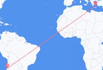 Flights from Copiapó, Chile to Santorini, Greece