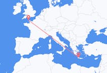 Flights from Alderney, Guernsey to Chania, Greece