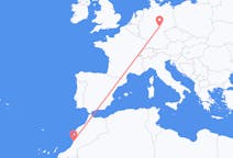 Flyg från Agadir, Marocko till Erfurt, Tyskland