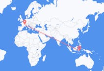 Flights from Kendari, Indonesia to Lyon, France