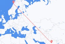 Flights from Jabalpur, India to Bodø, Norway