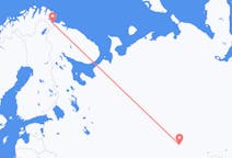 Flyrejser fra Jekaterinburg, Rusland til Kirkenes, Norge