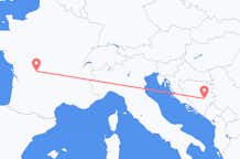 Flyreiser fra Limoges, til Sarajevo