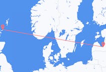 Fly fra North Ronaldsay til Riga