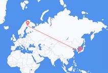 Flyg från Tokushima, Japan till Rovaniemi, Finland