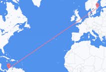 Flyrejser fra Cartagena, Colombia til Stockholm, Sverige