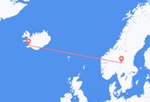 Flyreiser fra Reykjavík, Island til Rörbäcksnäs, Sverige