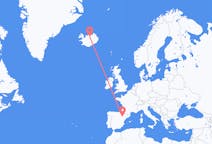 Vols d’Akureyri, Islande pour Saragosse, Espagne