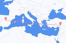 Fly fra Kahramanmaraş til Madrid