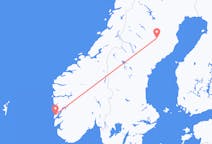Flights from Lycksele, Sweden to Stord, Norway