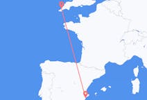 Flyg från Alicante, Spanien till Newquay, England