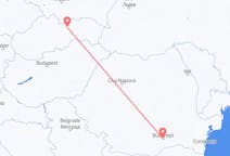 Vluchten van Boekarest naar Poprad