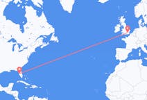 Flyrejser fra Tampa til London