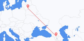 Flyrejser fra Georgien til Litauen