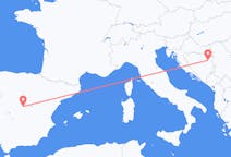 Flights from Madrid to Tuzla