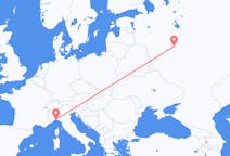 Vuelos de Moscú, Rusia a Génova, Italia