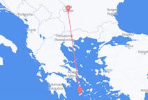 ブルガリアのソフィアからから、ギリシャのミロス島までのフライト