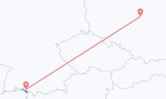 Flyg från Friedrichshafen till Łódź