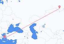 Flyg från Omsk till Mykonos