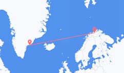 Vluchten van Kulusuk, Groenland naar Alta, Noorwegen