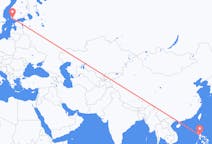 Flyreiser fra Manila, til Åbo