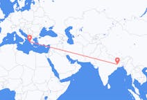 Flyreiser fra Durgapur, India til Kefallinia, Hellas