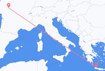 出发地 法国出发地 图尔目的地 希腊哈尼亚的航班